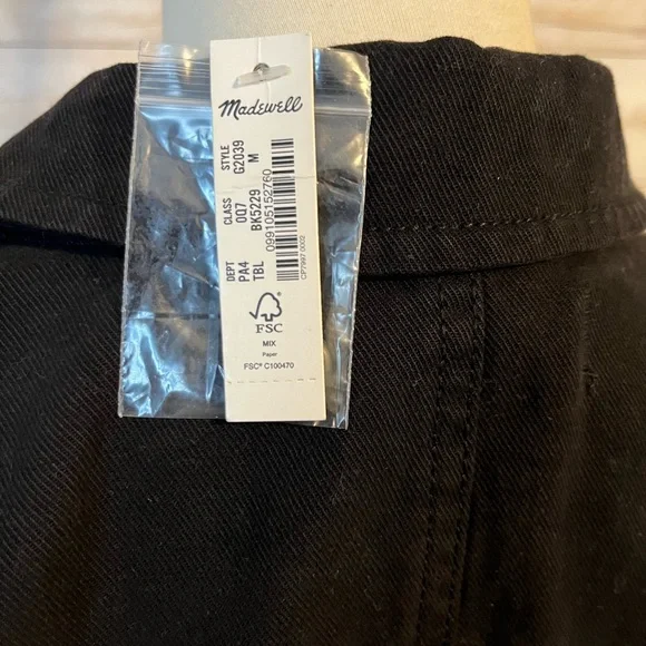 NWT Madewell size M signature Coverall jumpsuit in black - Picture 6 of 13